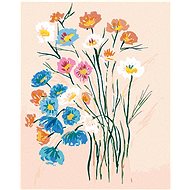 Zuty - Painting by Numbers - Colorful Wild Flowers (Alexandria Gilbert), 40X50 Cm, Canvas+Frame - Painting by Numbers