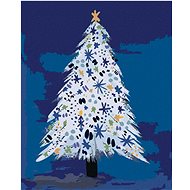 Zuty - Painting by Numbers - Christmas Tree (Alexandria Gilbert), 40X50 Cm, Canvas+Frame - Painting by Numbers
