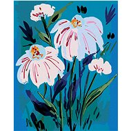 Zuty - Painting by Numbers - White Flowers of Tassels (Alexandria Gilbert), 40X50 Cm, Canvas+Frame - Painting by Numbers