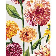Zuty - Painting by Numbers - Pink and Orange Flowers (Alexandria Gilbert), 40X50 Cm, Canvas+Frame - Painting by Numbers