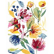 Zuty - Painting by Numbers - Abstract Wild Flowers (Alexandria Gilbert), 40X50 Cm, Canvas+Frame - Painting by Numbers