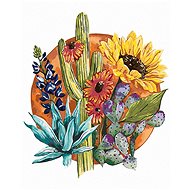 Zuty - Painting by Numbers - Desert Flowers (Alexandria Gilbert), 40X50 Cm, Canvas+Frame - Painting by Numbers