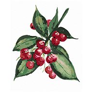 Zuty - Painting by Numbers - Holly Tree Branch With Red Fruits (Alexandria Gilbert), 40X50 Cm, - Painting by Numbers