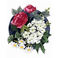 Zuty - Painting by Numbers - Roses and Daisies (Alexandria Gilbert), 40X50 Cm, Canvas+Frame - Painting by Numbers