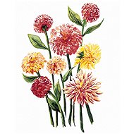 Zuty - Painting by Numbers - Yellow and Pink Flowers of George (Alexandria Gilbert), 40X50 Cm, Canva - Painting by Numbers