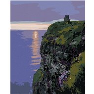 Zuty - Painting by Numbers - Sunset Behind the Watchtower (Ted Davis), 40X50 Cm, Canvas+Frame - Painting by Numbers