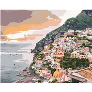 Zuty - Painting by Numbers - Positano Italy (Ted Davis), 40X50 Cm, Canvas+Frame - Painting by Numbers