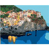 Zuty - Painting by Numbers - City on the Rock, Italy (Ted Davis), 40X50 Cm, Canvas+Frame - Painting by Numbers