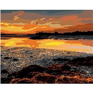 Zuty - Painting by Numbers - Dawn Over the Coast (Ted Davis), 80X100 Cm, Canvas+Frame - Painting by Numbers