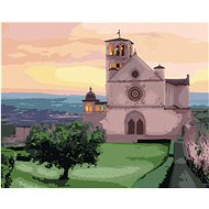 Zuty - Painting by Numbers - Basilica of St. Francis of Assisi, Italy (Ted Davis), 40X50 Cm, Canvas - Painting by Numbers