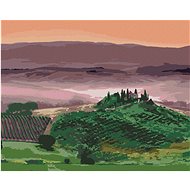 Zuty - Painting by Numbers - Villa Between the Fields (Ted Davis), 40X50 Cm, Canvas+Frame - Painting by Numbers