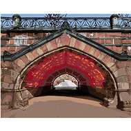 Zuty - Painting by Numbers - Red Arch and Bridge (Ted Davis), 40X50 Cm, Canvas+Frame - Painting by Numbers