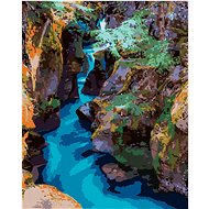 Zuty - Painting by Numbers - River And Rocks (Ted Davis), 40X50 Cm, Canvas+Frame - Painting by Numbers