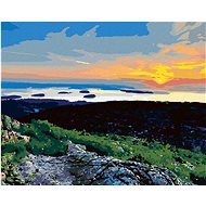 Zuty - Painting by Numbers - Sunset Over Landscape (Ted Davis), 40X50 Cm, Canvas+Frame - Painting by Numbers