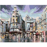 Zuty - Painting by Numbers - Madrid And Rainy Weather, 80X100 Cm, Canvas+Frame - Painting by Numbers