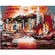 Zuty - Painting by Numbers - Hong Kong, 40X50 Cm, Canvas+Frame - Painting by Numbers