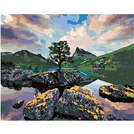 Zuty - Painting by Numbers - Lake Innerdalsvatna, 40X50 Cm, Canvas+Frame - Painting by Numbers