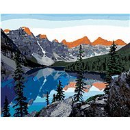 Zuty - Painting by Numbers - Canadian Lake, 40X50 Cm, Canvas+Frame - Painting by Numbers