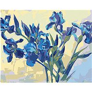 Zuty - Painting by Numbers - Irises on Light Background, 40X50 Cm, Canvas+Frame - Painting by Numbers