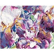 Zuty - Painting by Numbers - Purple Irises, 80X100 Cm, Canvas+Frame - Painting by Numbers