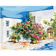 Zuty - Painting by Numbers - Bouquet of Flowers on the Window Sill, 40X50 Cm, Canvas+Frame - Painting by Numbers