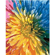 Zuty - Painting by Numbers - Rainbow Flower, 40X50 Cm, Canvas+Frame - Painting by Numbers