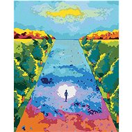 Zuty - Painting by Numbers - Spiritual Abstract Path, 40X50 Cm, Canvas+Frame - Painting by Numbers