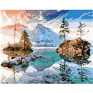 Zuty - Painting by Numbers - Lake Hintersee In Germany, 80X100 Cm, Canvas+Frame - Painting by Numbers
