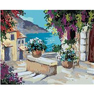 Zuty - Painting by Numbers - Stairs to the Sea, 40X50 Cm, Canvas+Frame - Painting by Numbers