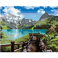 Zuty - Painting by Numbers - Stairs to the Lake, 40X50 Cm, Canvas+Frame - Painting by Numbers