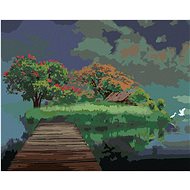 Zuty - Painting by Numbers - Bridge to the Realm of Dreams, 80X100 Cm, Canvas+Frame - Painting by Numbers