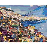 Zuty - Painting by Numbers - Naples Coast, 40X50 Cm, Canvas+Frame - Painting by Numbers