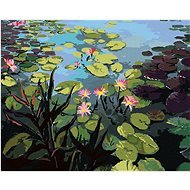 Zuty - Painting by Numbers - Pond With Beautiful Water Lilies, 80X100 Cm, Canvas+Frame - Painting by Numbers