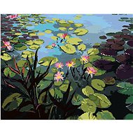 Zuty - Painting by Numbers - Pond With Beautiful Water Lilies, 40X50 Cm, Canvas+Frame - Painting by Numbers