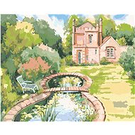 Zuty - Painting by Numbers - Small Garden Castle Molly Lodge, 40X50 Cm, Canvas+Frame - Painting by Numbers