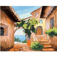 Zuty - Painting by Numbers - Little House by the Sea, 40X50 Cm, Canvas+Frame - Painting by Numbers