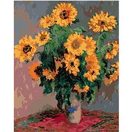 Zuty - Painting by Numbers - Sunflowers (Claude Monet), 40X50 Cm, Canvas+Frame - Painting by Numbers