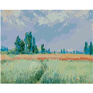 Zuty - Painting by Numbers - Wheat Field (Claude Monet), 80X100 Cm, Canvas+Frame - Painting by Numbers