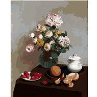 Zuty - Painting by Numbers - Flowers And Fruits (Henri Fantin-Latour), 40X50 Cm, Canvas+Frame - Painting by Numbers