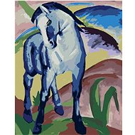 Zuty - Painting by Numbers - Blue Horse (Franz Marc), 40X50 Cm, Canvas+Frame - Painting by Numbers