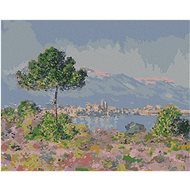 Zuty - Painting by Numbers - Antibes Looking from the Plateau Notre-Dame (Claude Monet), 40X50 Cm, C - Painting by Numbers