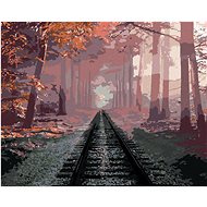Zuty - Painting by Numbers - Tracks in the Forest, 80X100 Cm, Canvas+Frame - Painting by Numbers