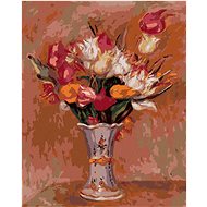 Zuty - Painting by Numbers - Tulips (Pierre-Auguste Renoir), 40X50 Cm, Canvas+Frame - Painting by Numbers