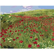Zuty - Painting By Numbers - Meadow With Poppies (Pál Szinyei Merse), 40X50 Cm, Canvas+Frame - Painting by Numbers