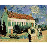 Zuty - Painting by Numbers - White House at Night (Vincent Van Gogh), 40X50 Cm, Canvas+Frame - Painting by Numbers