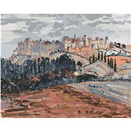 Zuty - Painting by Numbers - Fortified Castle (Georgette Agutte), 40X50 Cm, Canvas+Frame - Painting by Numbers