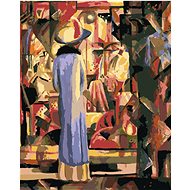 Zuty - Painting by Numbers - Large Bright Window (August Macke), 40X50 Cm, Canvas+Frame - Painting by Numbers