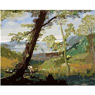 Zuty - Painting by Numbers - Riverscape (Annibale Carracci), 80X100 Cm, Canvas+Frame - Painting by Numbers
