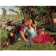 Zuty - Painting by Numbers - Hired Sheepdog (Holman-Hunt William), 80X100 Cm, Canvas+Frame - Painting by Numbers