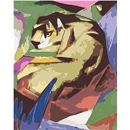 Zuty - Painting by Numbers - Tiger (Franz Marc), 40X50 Cm, Canvas+Frame - Painting by Numbers